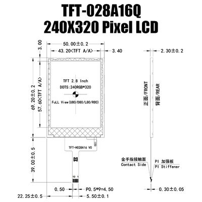 2,8 модуль дюйма ST7789V SPI TFT, дисплей IPS солнечного света читаемый TFT