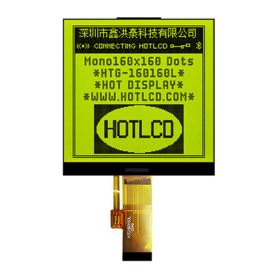 дисплей модуля FSTN LCD COG квадрата 160X160 с бортовой белизной освещает HTG160160L контржурным светом