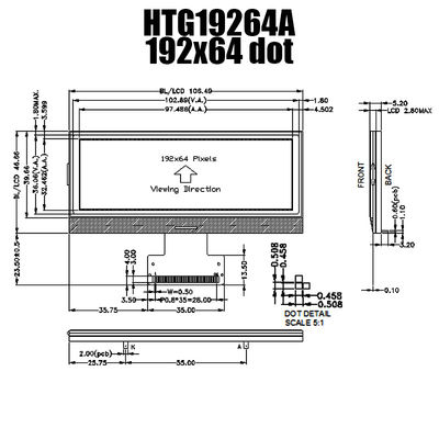 модуль 192X64 36PIN LCD графический, обломок IST3020 на стеклянном дисплее HTG19264A
