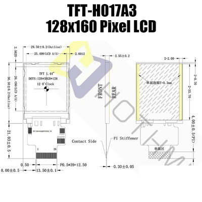 Модуль TFT дисплея LCD 1,44 дюймов показывает монитор цвета 128x160 Tft