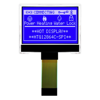 дисплей модуля ST7567 SPI FSTN LCD COG 128X64 с белой стороной освещает HTG12864C-SPI контржурным светом