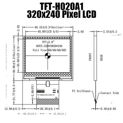 2,0 изготовитель монитора дисплея 320x240 SPI модуля дюйма TFT LCD промышленный