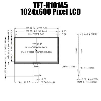 10,1 изготовитель дисплея панели TFT LCD дисплея 1024x600 IPS TFT LCD LCD дюйма